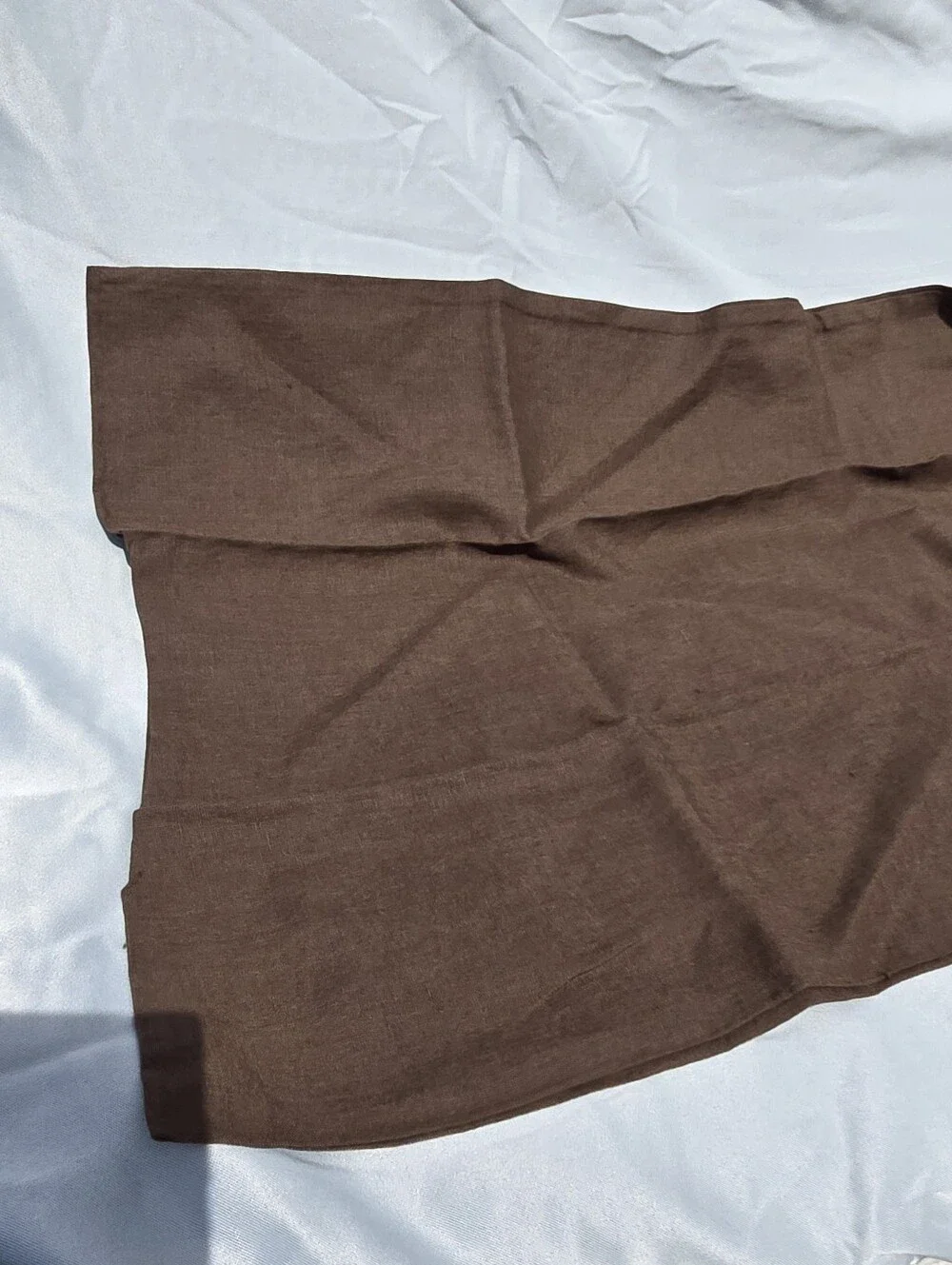 Quince 100% European Linen Expresso King Sham SET Of 2 Dark Brown